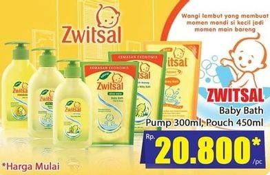 Promo Harga ZWITSAL Baby Bath Pump 300ml, Pouch 450ml, Harga Mulai Rp. 20.800  - Hari Hari
