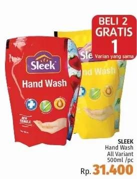 Promo Harga SLEEK Hand Wash Antibacterial All Variants 500 ml - LotteMart