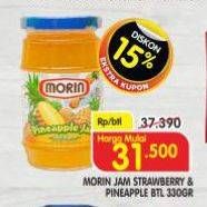 Promo Harga Morin Jam Pineapple, Strawberry 330 gr - Superindo