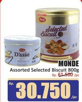 Promo Harga Monde Selected Biscuit 800 gr - Hari Hari