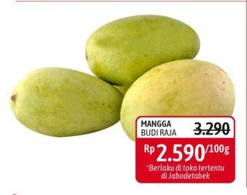 Promo Harga Mangga Budiraja per 100 gr - Alfamidi