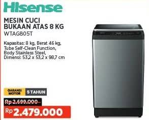 Promo Harga Hisense WTAG805T  - COURTS