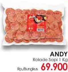 Promo Harga ANDY Rolade Sapi 1 kg - LotteMart