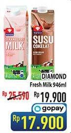 Promo Harga DIAMOND Fresh Milk 946 ml - Hypermart