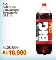 Promo Harga AJE BIG COLA Minuman Soda Cola, Mango, Strawberry 3100 ml - Indomaret