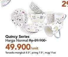 Promo Harga QUINCY Ceramic Dinnerware  - Carrefour