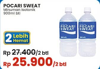 Promo Harga Pocari Sweat Minuman Isotonik Original 900 ml - Indomaret