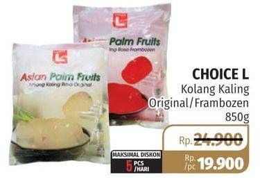 Promo Harga CHOICE L Kolang Kaling Original, Frambozen 850 gr - Lotte Grosir