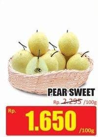 Promo Harga Pear Sweet per 100 gr - Hari Hari