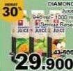 Promo Harga DIAMOND Juice All Variants 946 ml - Giant