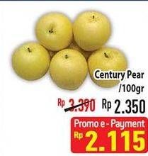 Promo Harga Pear Century per 100 gr - Hypermart