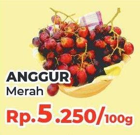 Promo Harga Anggur Merah per 100 gr - Yogya