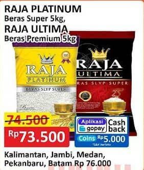 Promo Harga Raja Platinum/Raja Ultima Beras  - Alfamart