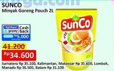 Promo Harga Sunco Minyak Goreng 2000 ml - Alfamart