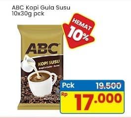 Promo Harga ABC Kopi Susu per 10 sachet 30 gr - Indomaret