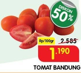 Promo Harga Tomat Bandung per 100 gr - Superindo