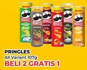 Promo Harga Pringles Potato Crisps All Variants 107 gr - Yogya