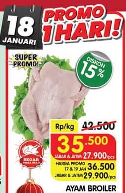 Promo Harga Ayam Broiler  - Superindo