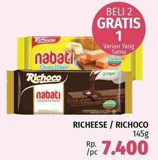 Promo Harga NABATI Wafer Chocolate, Cheese 145 gr - LotteMart