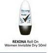 Promo Harga Rexona Deo Roll On Invisible Dry 50 ml - Alfamidi