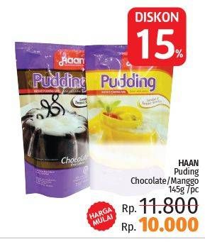 Promo Harga HAAN Pudding Chocolate, Mango 145 gr - LotteMart