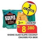 Promo Harga KHONG GUAN Klapis Coconut Crackers 88 gr - Superindo