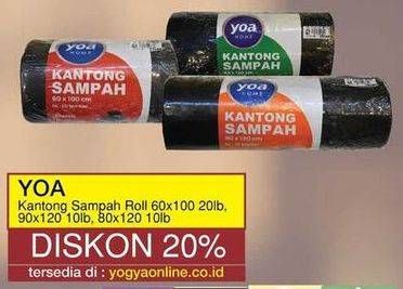 Promo Harga YOA Kantong Sampah Roll 60 X 100, 90 X 120, 80 X 120  - Yogya