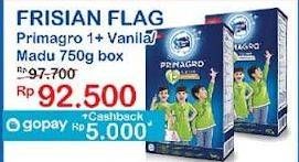 Promo Harga Frisian Flag Primagro 1+ Vanilla, Madu 800 gr - Indomaret