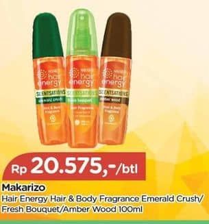 Promo Harga Makarizo Hair Energy Scentsations Amber Wood, Fresh Bouquet 100 ml - TIP TOP