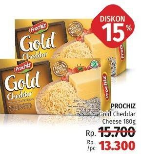 Promo Harga PROCHIZ Gold Cheddar 180 gr - LotteMart