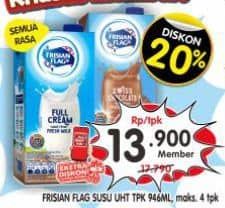 Promo Harga Frisian Flag Susu UHT Purefarm All Variants 946 ml - Superindo