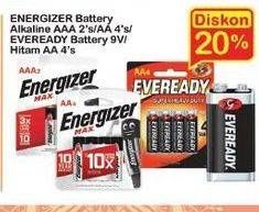Promo Harga ENERGIZER/EVEREADY Battery  - Indomaret