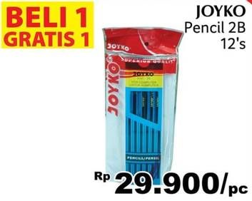 Promo Harga JOYKO Pencil 2B 12 pcs - Giant