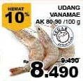 Promo Harga Udang Vanamae AK 80-90 per 100 gr - Giant