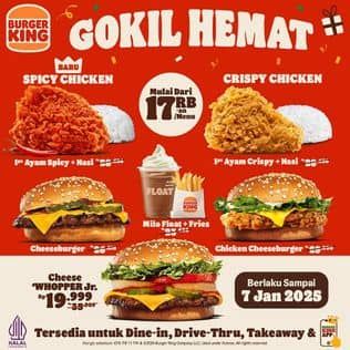 Promo Harga Gokil Hemat  - Burger King