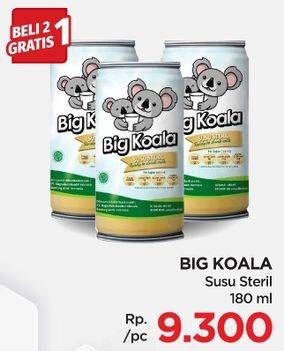 Promo Harga Big Koala Susu Steril 180 ml - Lotte Grosir
