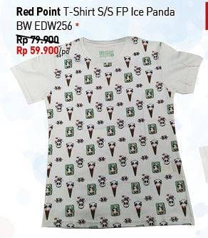 Promo Harga RED POINT T-Shirt S/S FP Ice Panda BW EDW256  - Carrefour