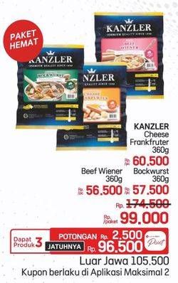 Kanzler Frankfurter/Beef Wiener/Bockwurst