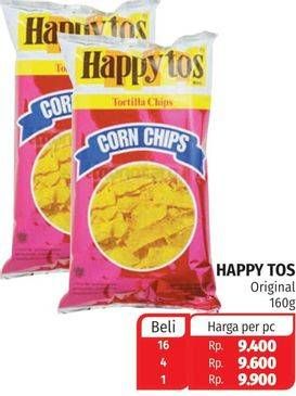 Promo Harga HAPPY TOS Tortilla Chips Merah 160 gr - Lotte Grosir