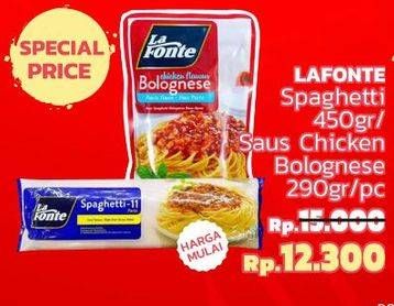 Promo Harga LA FONTE Spaghetti/Saus Pasta  - LotteMart