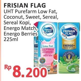 Promo Harga Frisian Flag Susu UHT Purefarm/Frisian Flag Fresh Milk Energo+   - Alfamidi