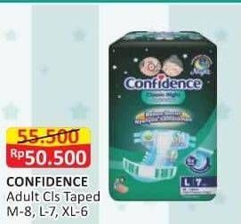 Promo Harga Confidence Adult Diapers Classic Night M8, XL6, L7 6 pcs - Alfamart