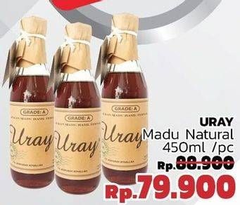 Promo Harga URAY Natural Honey 450 ml - LotteMart