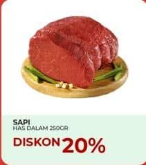 Promo Harga Daging Has Dalam (Tenderloin) per 250 gr - Yogya