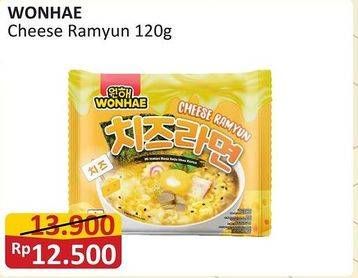 Promo Harga Wonhae Instant Ramyun Cheese 120 gr - Alfamart