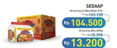 Promo Harga Sedaap Mie Goreng Original per 40 pcs 90 gr - Hypermart