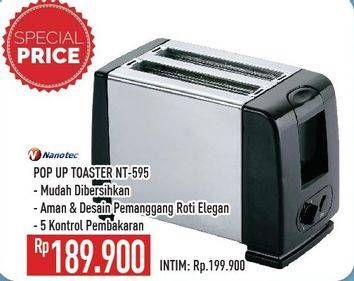 Promo Harga NANOTEC NT-595 | Pop Up Toaster  - Hypermart