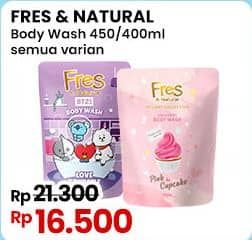 Promo Harga Fres & Natural Body Wash Dessert Collection All Variants 400 ml - Indomaret