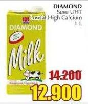 Promo Harga DIAMOND Milk UHT Low Fat High Calcium 1000 ml - Giant