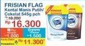 Promo Harga Frisian Flag Susu Kental Manis Cokelat, Putih 545 gr - Indomaret